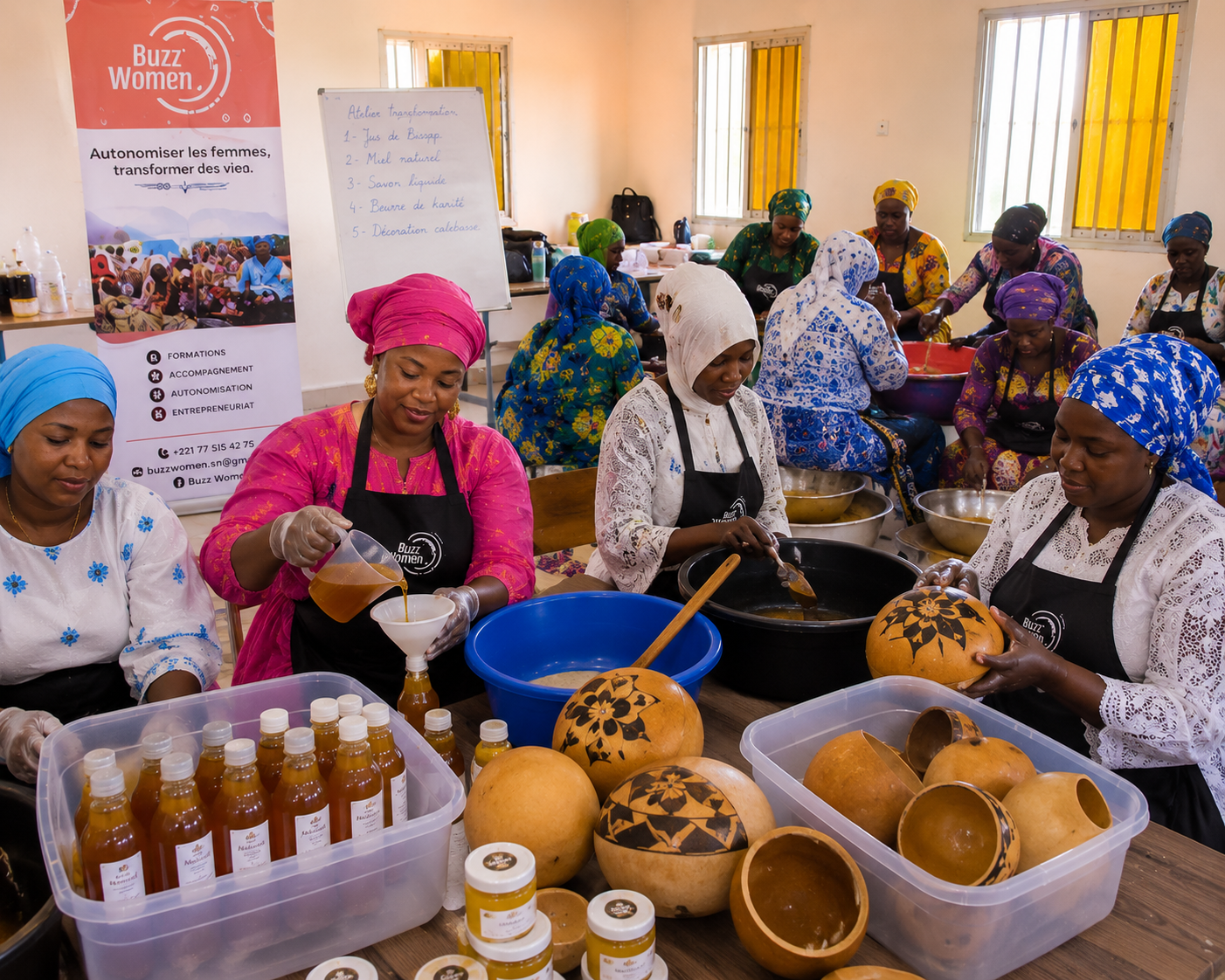 Atelier de transformation des produits du GIE